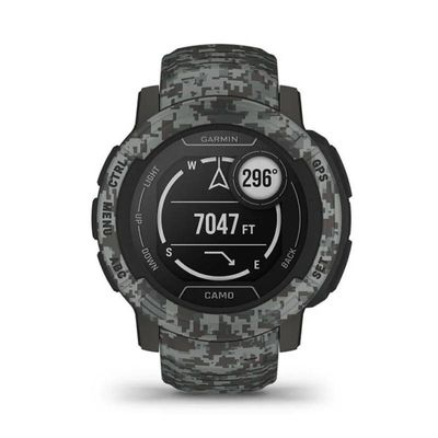 GARMIN Instinct 2 - Camo Edition สมาร์ทวอทช์ (45mm., ตัวเรือนสี Graphite Camo, สายสี Graphite Camo)